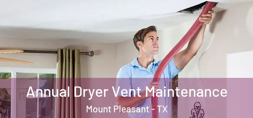  Annual Dryer Vent Maintenance Mount Pleasant - TX